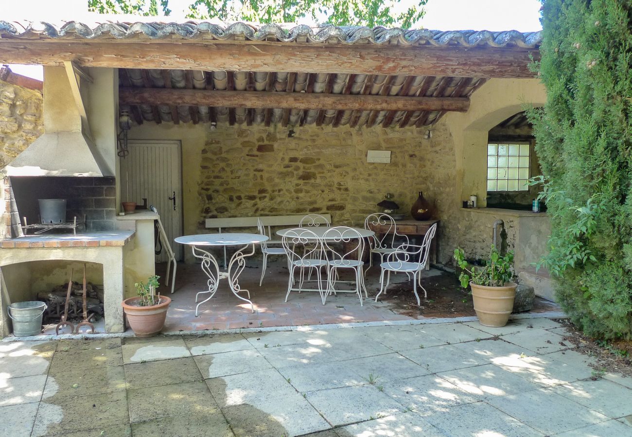 Huis in Sainte-Cécile-les-Vignes - La Maison des Arcades, met privé zwembad en tuin